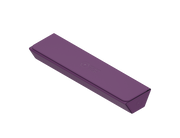 Heavy Play ETB Playmat Tube - Noble Purple - Long rectangular purple playmat tube with a smooth surface and rounded edges.