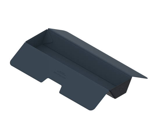 Heavy Play ETB Playmat Tube - Warlock Black - Black rectangular playmat storage tube with sturdy flaps and a reinforced tube end.