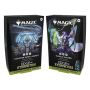 Magic: The Gathering - Edge of Eternities Commander Deck 2-Pack - The Gathering Edge of Eternities Commander Deck boxes, one featuring a robotic figure on a black background, the other a.