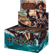 Flesh and Blood: High Seas Booster Box - Colorful trading card booster box with fantasy warrior artwork and "High Seas" title on ocean-themed packaging.