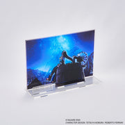 Final Fantasy VII Rebirth Acrylic Diorama - Tifa (PREORDER) - Final Fantasy VII Rebirth acrylic diorama featuring Tifa silhouette against a vibrant blue night sky background with stars.