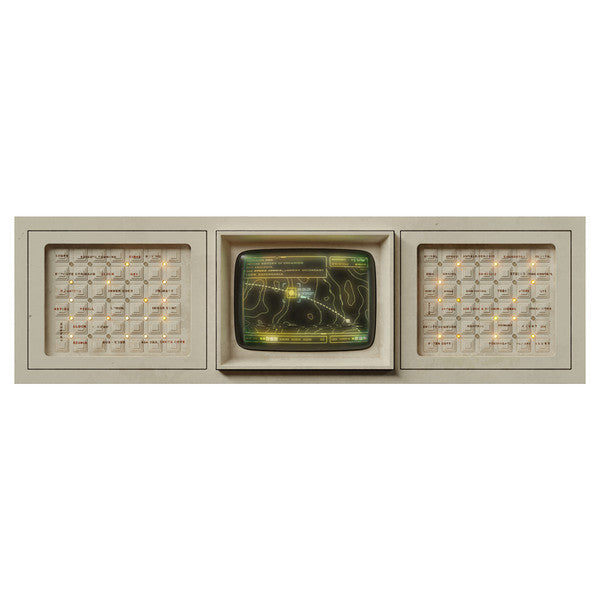 ALIEN RPG: Evolved Edition: MU/TH/UR Screen - Beige rectangular MU/TH/UR screen with textured panels on sides and central display featuring greenish sci-fi graphics.