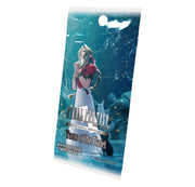 Final Fantasy TCG: Tears of the Planet Booster - Final Fantasy Tears of the Planet card booster pack featuring a standing female character in white and red against a blue.