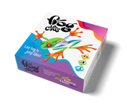 Frog Chess - Colorful square game box with a vibrant frog illustration and black stylized text on white background.