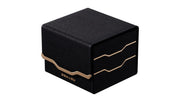 Gatherers' Tavern: Domaru Armory Collection Horizon 100+ Deck Box - Obsidian (PREORDER) - Matte black rectangular deck box with gold wave accents and subtle textured finish.