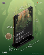 Magic: The Gathering - Stomping Ground Slab Standee - The Gathering card artwork with green, brown, and orange fantasy landscape details.