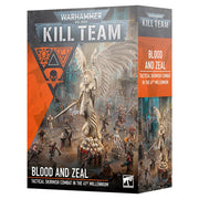Warhammer 40,000 - Kill Team - Blood and Zeal - Warhammer 40,000 Kill Team Blood and Zeal box featuring tactical skirmish combat miniatures with angelic and demonic designs