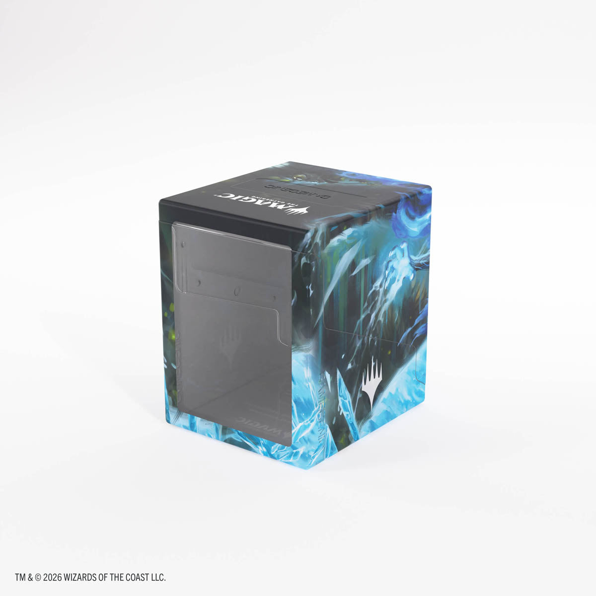 Gamegenic Bastion 100+ XL: Lorwyn Eclipsed - Rimekin Recluse - Rectangular card storage box with blue and black fantasy-themed artwork featuring a ghostly figure, designed to hold over.