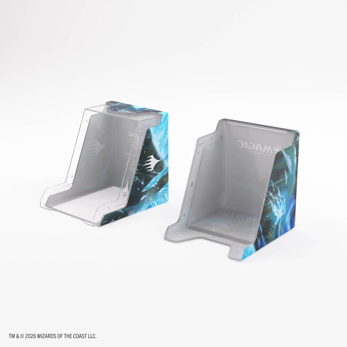 Gamegenic Bastion 100+ XL: Lorwyn Eclipsed - Rimekin Recluse - Gray and black deck box with blue mystical artwork on sides, designed to hold over 100 cards upright.