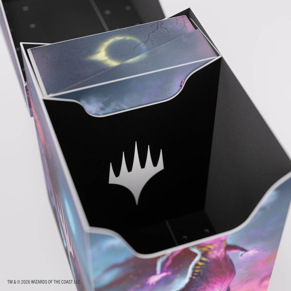 Gamegenic Soft Crate 80+: Lorwyn Eclipsed - Moonshadow - The Gathering logo and a colorful lid featuring a solar eclipse design.