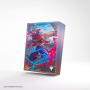 Gamegenic Premium Art Sleeves: Secrets of Strixhaven - Commander 2 (PREORDER) - Deck of glossy card sleeves featuring vibrant fantasy artwork with a mage casting spells in red and blue hues.