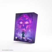Gamegenic Premium Art Sleeves: Secrets of Strixhaven - Swamp (PREORDER) - Deck sleeves featuring a mystical purple skull and a cloaked figure casting a spell in a dark swamp scene.