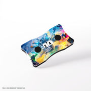 Gamegenic Double Life Counter: Secrets of Strixhaven - Moment of Reckoning (PREORDER) - Compact rectangular double life counter with rounded corners, colorful fantasy artwork, two black rotating dials, and a.