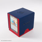 Gamegenic Sidekick PRO 100+ XL: Secrets of Strixhaven - Prismari (PREORDER) - Blue and red rectangular deck box with embossed Magic logo and clear card display window showing colorful card artwork.