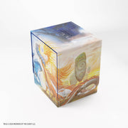 Gamegenic Squire PLUS 100+ XL: Lorwyn Eclipsed - Celestial Reunion - Rectangular storage box for cards featuring colorful fantasy artwork with celestial and natural motifs in blue, orange, and.