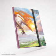 Gamegenic Casual Album 18-Pocket: Lorwyn Eclipsed - Eirdu, Carrier of Dawn/Isilu, Carrier of Twilight - Gamegenic casual album with fantasy bird artwork, purple spine, black elastic band, and 18 card pockets.