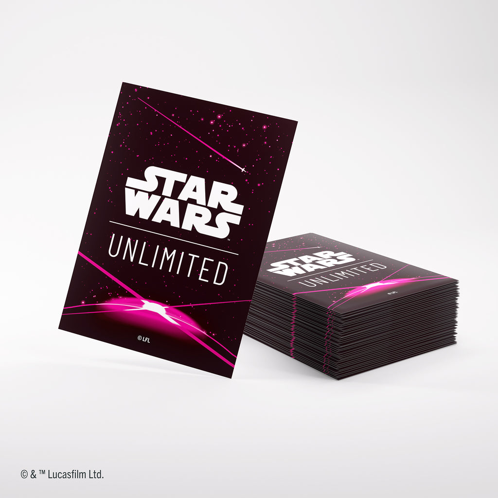 Gamegenic STAR WARS : Unlimited Premium Art Sleeve Card Back Magenta