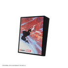 Magic: The Gathering: Marvel's Spider-Man Premium Art Sleeves - Spider-Gwen - Premium card sleeves featuring Spider-Gwen swinging through a red and blue webbed background with dynamic action pose and.