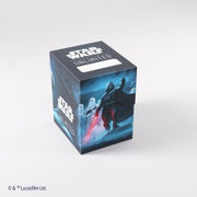 Gamegenic Star Wars: Unlimited Soft Crate Darth Vader - Black soft deck box featuring Star Wars Unlimited logo and Darth Vader with red lightsaber artwork.