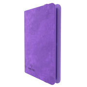 GameGenic 8-Pocket Prime Album - Purple - Purple suede-like card binder with rounded corners and embossed GameGenic logo on front cover.