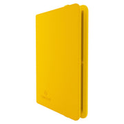 GameGenic 8-Pocket Prime Album - Yellow - Bright yellow card binder with smooth cover and rounded edges, slim profile, and embossed logo on front.