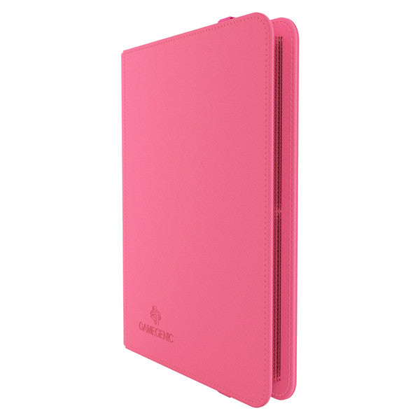 GameGenic 8-Pocket Prime Album - Pink - Pink card binder album with smooth cover and rounded edges, designed to hold 8-pocket pages.