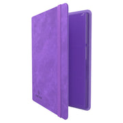 GameGenic 18-Pocket Prime Album - Purple - Purple GameGenic card binder with textured cover and elastic band, 18 clear pockets inside.