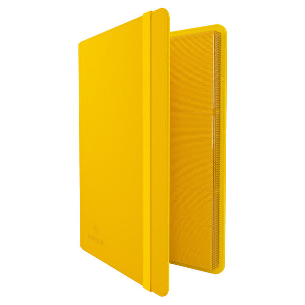 GameGenic 18-Pocket Prime Album - Yellow - Bright yellow card binder album with a textured cover and 18 clear plastic pockets inside.