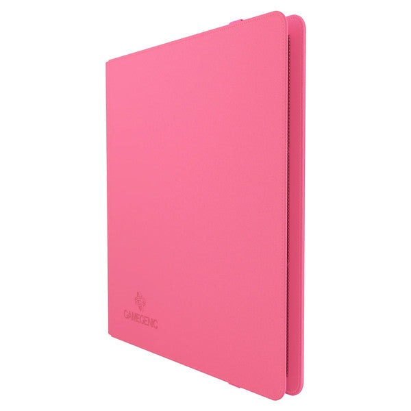 GameGenic 24-Pocket Prime Album - Pink - Pink card binder with smooth cover and slim design, holding 24 pockets for trading cards.