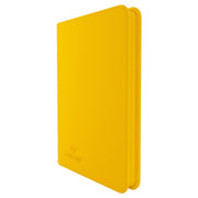 GameGenic 8-Pocket Zip-Up Album - Yellow - Bright yellow zip-up card binder album with smooth cover and slim profile.