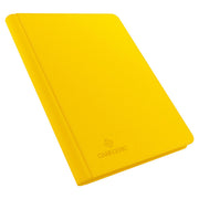 GameGenic 18-Pocket Zip-Up Album - Yellow - Bright yellow zip-up card binder album with smooth cover and embossed logo on front.