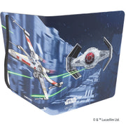 Gamegenic STAR WARS : UNLIMITED CASUAL ALBUM 18-POCKET - X-Wing/Tie-Fighter - Blue casual album with 18 clear pockets, featuring X-Wing and TIE Fighter artwork from Star Wars Unlimited.
