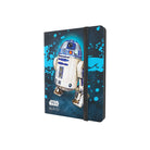 Gamegenic 18-Pocket Casual Album: Star Wars: Unlimited - C-3PO & R2-D2 (PREORDER) - Black and blue Star Wars themed 18-pocket card album featuring R2-D2 with elastic band closure.