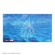 Magic: The Gathering: Marvel's Spider-Man Shiny Playmat - Spider-Man Island - The Gathering logos.