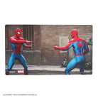 Magic: The Gathering: Marvel's Spider-Man Prime Playmat - Spider-Man - Rectangular playmat featuring two Spider-Man figures in classic red and blue suits poised in a mirrored web-shooting stance.