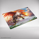 Gamegenic Double-sided Playmat: Lorwyn Eclipsed - Eirdu, Carrier of Dawn/Isilu, Carrier of Twilight (PREORDER) - Double-sided rectangular playmat with vibrant fantasy artwork featuring a fiery winged creature and a dark, shadowy figure.