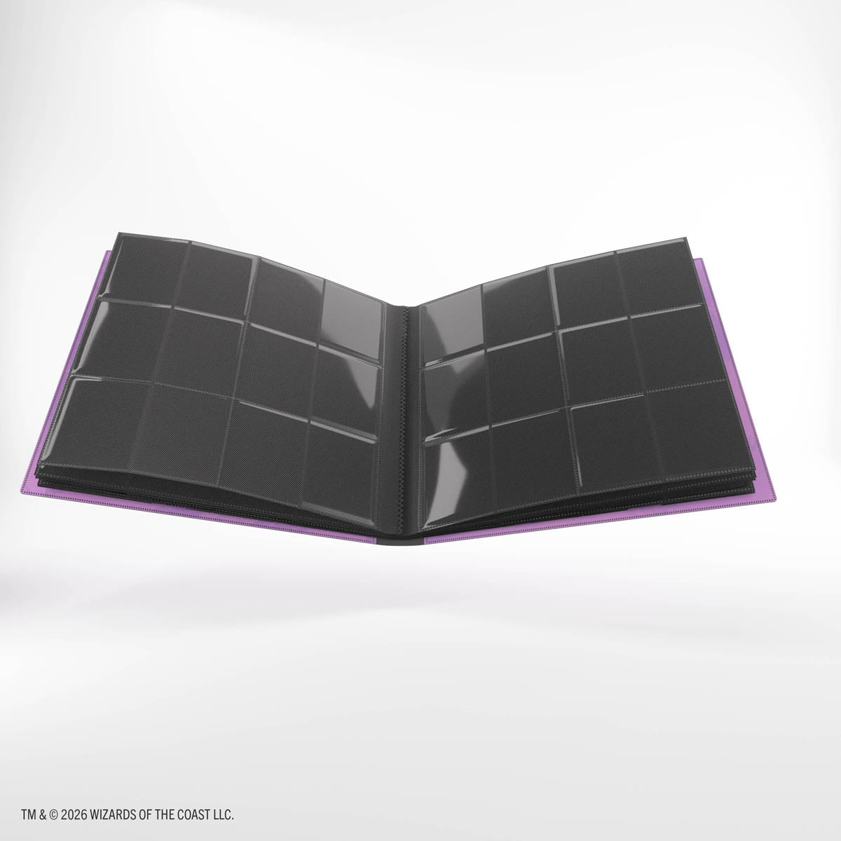 Gamegenic Casual Album 24-Pocket: Lorwyn Eclipsed - Lorwyn Eclipsed - Purple binder-style card album with 24 transparent pockets for trading cards, open flat view.