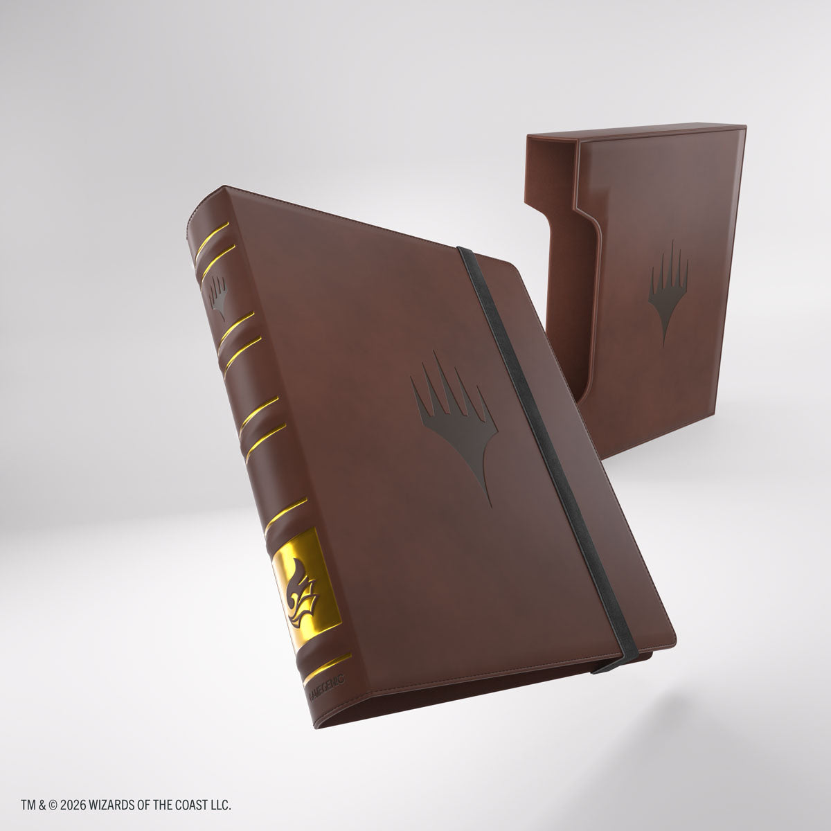 Gamegenic 18-Pocket Card Almanac: Secrets of Strixhaven - Prismari (PREORDER) - The Gathering symbol, includes matching slipcase.