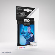 Star Wars: Unlimited Art Sleeves - Rey - Pack of 60 rectangular card sleeves featuring Rey from Star Wars with blue and black tones.