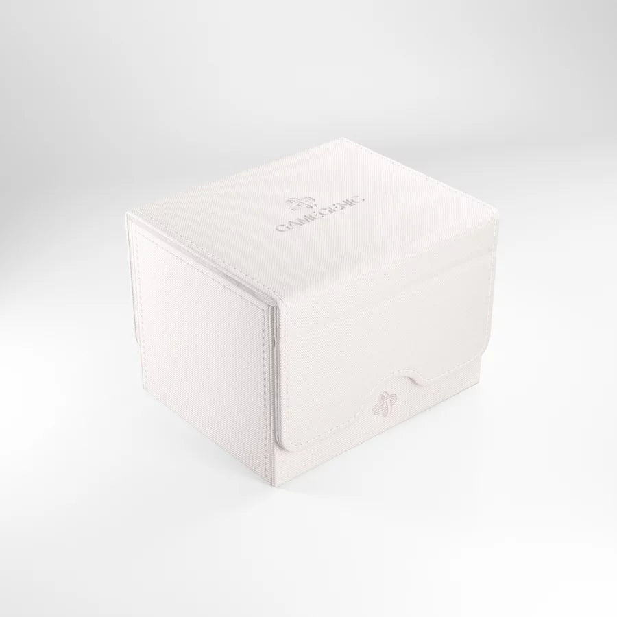 Gamegenic: Sidekick Pro 100+ XL Convertible White - White rectangular storage box with textured surface and subtle embossed logo on top.