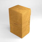 Gamegenic Stronghold 200+ XL Deck Box - Sand - Sand-colored rectangular deck box with textured finish and secure latch, designed to hold 200+ cards.