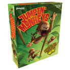 Jumpin' Monkeys (Refresh) (PREORDER) - Bright green box featuring animated monkeys swinging on vines with bold red and yellow "Jumpin' Monkeys" title.