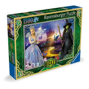 Puzzle: Wicked Act II 1500 Piece (PREORDER) - 1500-piece Ravensburger puzzle box featuring colorful Wicked Act II artwork with two female characters in fantasy setting.
