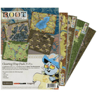 Root RPG: Ruins & Expeditions - Map Pack 2 (PREORDER) - Set of six illustrated fantasy maps with detailed terrains and landmarks, featuring colorful, hand-drawn style and a cartoon