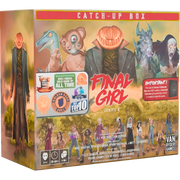 Final Girl: S4 Catchup Box (PREORDER) - Final Girl Series 4 Catch-Up Box with illustrated horror character portraits and game pieces on yellow and orange background.
