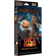 Dice Throne: Hero Pack - Headless Horseman (PREORDER) - Dice Throne Hero Pack featuring Headless Horseman with glowing pumpkin head and dark armored horse on cover.