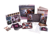 Gloomhaven, 2nd Edition: Mercenary Pack - Anaphi, Fallen Lion - Gloomhaven 2nd Edition Mercenary Pack with character standees, cards, rulebook, tokens, and game box featuring fantasy.