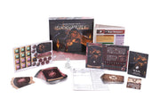 Gloomhaven, 2nd Edition: Mercenary Pack - Hail, Irritable Enchanter - Gloomhaven 2nd Edition Mercenary Pack with dark fantasy artwork box, character cards, tokens, game board, and rulebook.