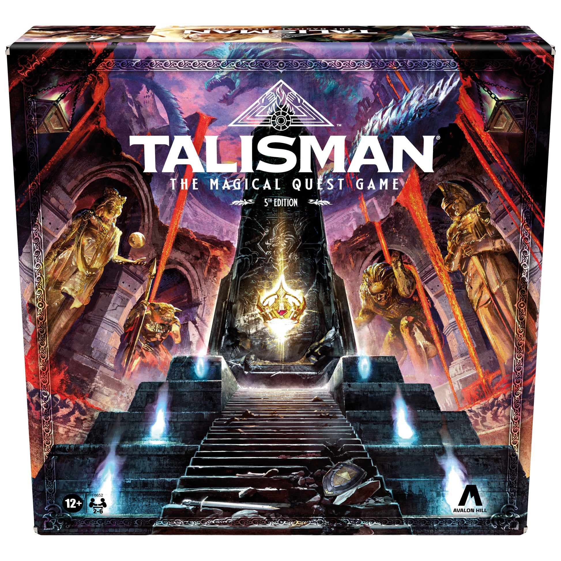 Talisman Core - Talisman Core board game box with fantasy artwork of an ancient stone altar glowing with magical light, surrounded by.