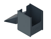 Heavy Play RFG Deck Box MAX 100 Double Sleeved Artificer Grey - Matte grey double-sided deck box with a hinged lid and deep storage compartment.